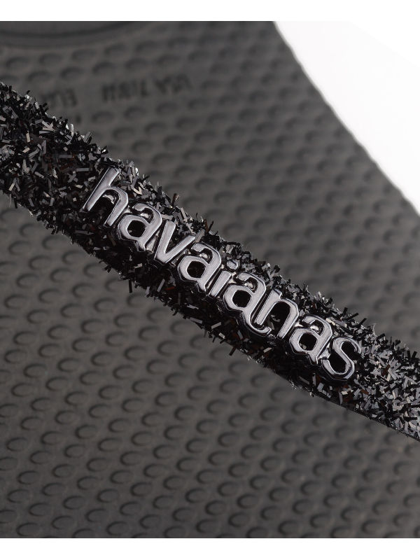 Havaianas Slim Glitter II - BLACK/DARK GREY