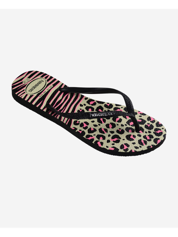 Havaianas Slim Animals Mix - BLACK/GREY