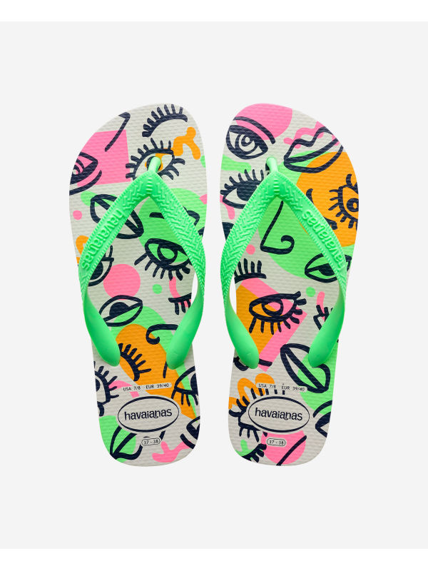 Havaianas Top Cool - WHITE/GREEN