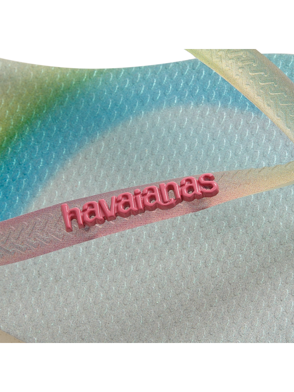 Havaianas Slim Metallic Rainbow - BEIGE