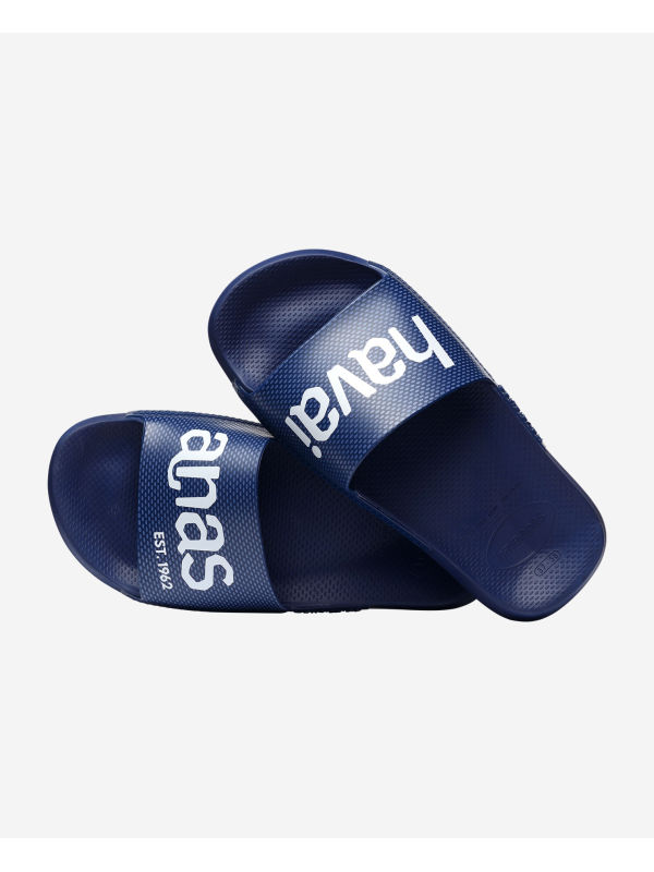 Havaianas Slide Classic Logomania - NAVY BLUE