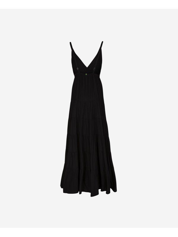 Vestito Lungo Da Spiaggia Basic - BLACK