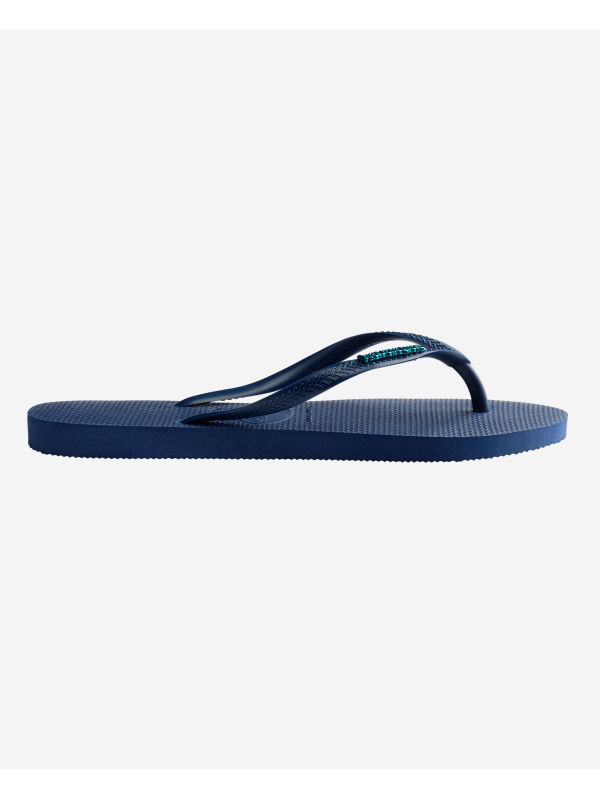 Havaianas Slim Logo - NAVY BLUE/NAVY BLUE