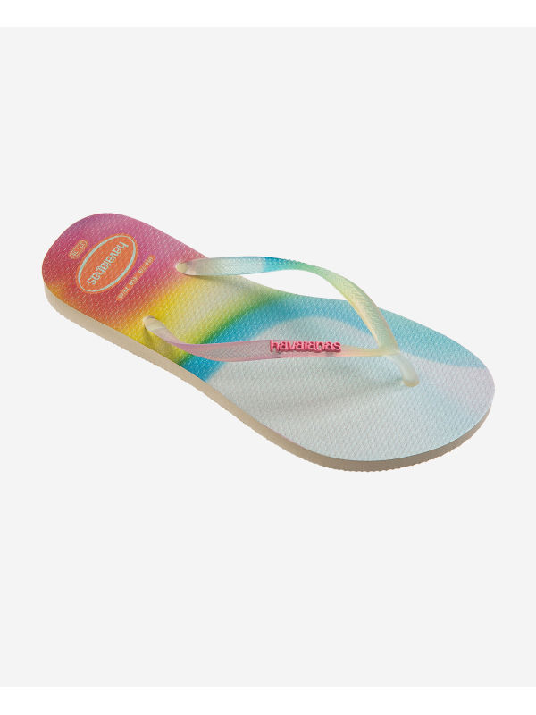 Havaianas Slim Metallic Rainbow - BEIGE