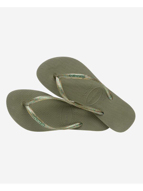 Havaianas Slim Logo Metallic - GREEN