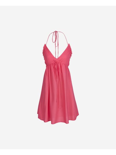 Vestito Corto Da Spiaggia Basic - CORAL