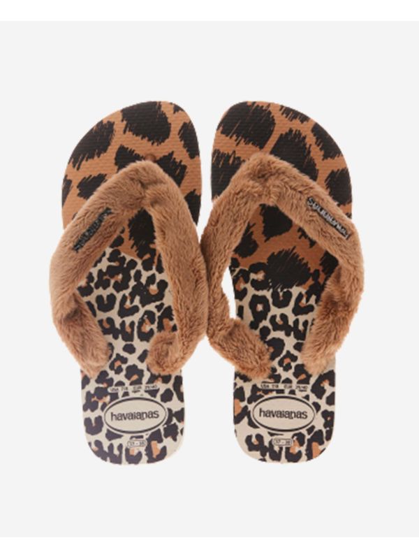Havaianas Top Home Fluffy - BEIGE/ROSE GOLD/DARK BROWN