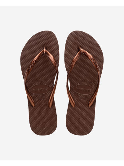 Havaianas Slim - DARK BROWN/METAL ACOUSED