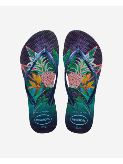 Havaianas Slim Tropical - NAVY BLUE