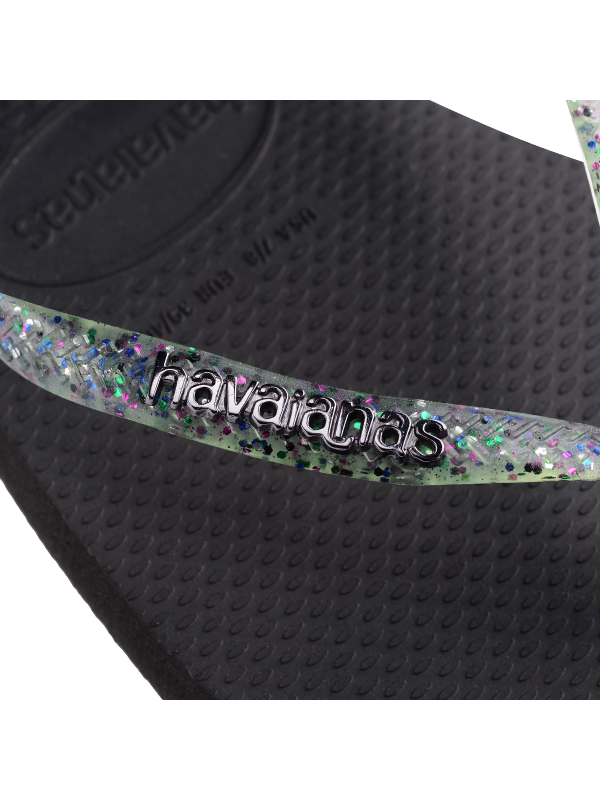 Havaianas Square Logo Metallic - BLACK