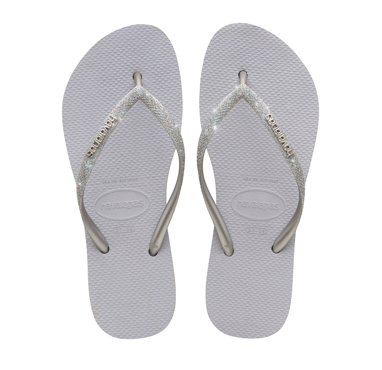 Havaianas Slim Flatform Glitter - ICE GREY