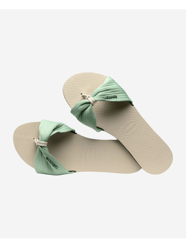 Havaianas You St Tropez Basic - BEIGE/MINERAL GREEN