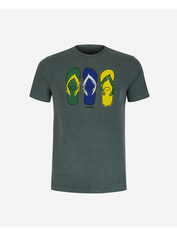 Havaianas T-Shirt Ff Collage - OLIVE GREEN