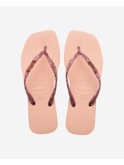 Havaianas Square Logo Metallic - BALLET ROSE