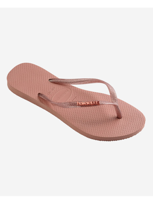 Havaianas Slim Logo - CROCUS ROSE/APRICOT RED