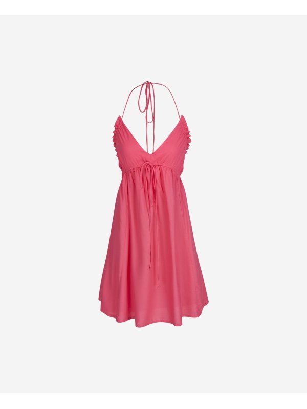 Vestito Corto Da Spiaggia Basic - CORAL