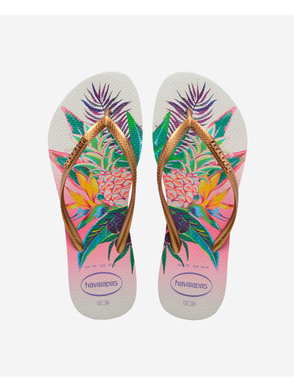 Havaianas Slim Tropical - WHITE