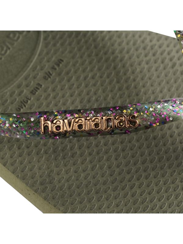 Havaianas Square Logo Metallic - GREEN