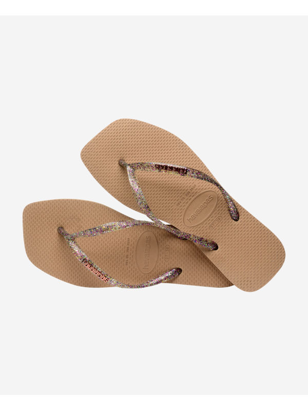 Havaianas Square Logo Metallic - ROSE GOLD