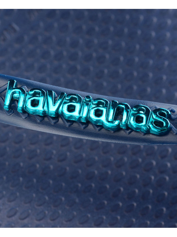Havaianas Slim Logo - NAVY BLUE/NAVY BLUE