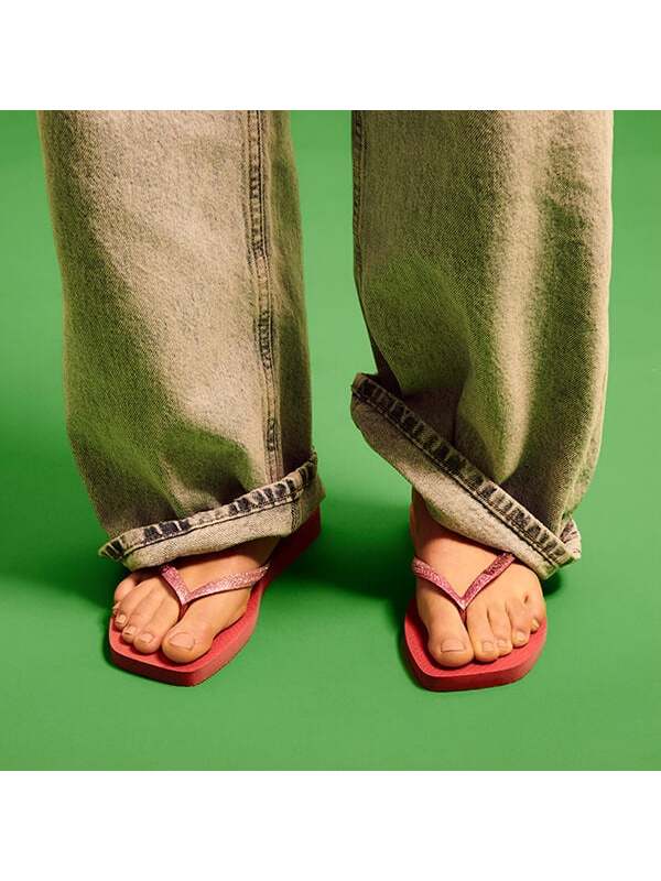 Havaianas Square Logo Metallic - BALLET ROSE