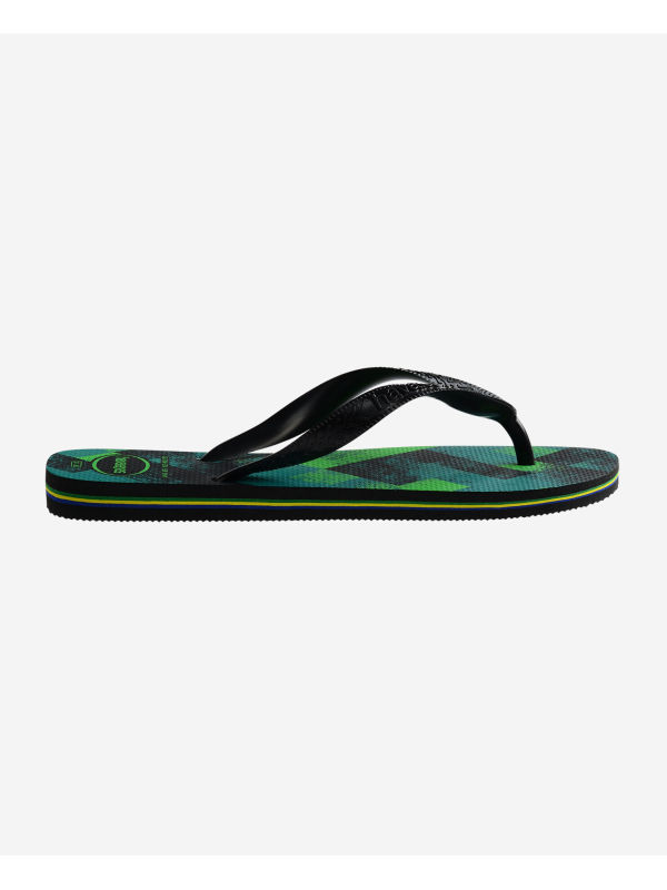 Havaianas Brasil Fresh - BLACK/BLACK/LEAF GREEN