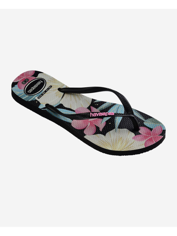 Havaianas Slim Floral - BLACK/PINK