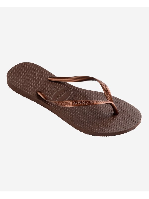 Havaianas Slim - DARK BROWN/METAL ACOUSED