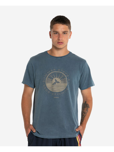 Havaianas T-Shirt Summers Stay - NAVY BLUE