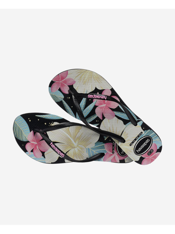 Havaianas Slim Floral - BLACK/PINK