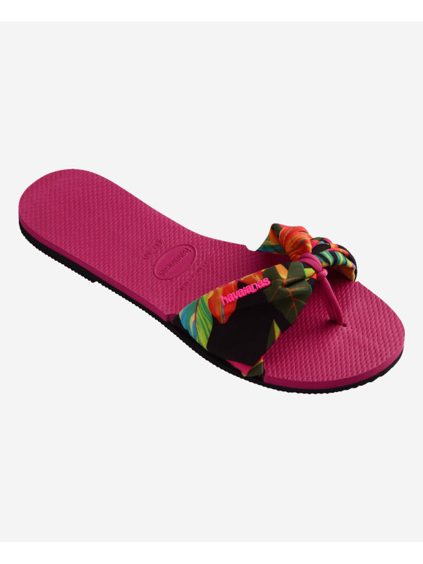 Havaianas You Saint Tropez Print - PINK ELECTRIC