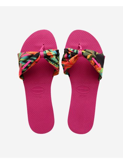 Havaianas You Saint Tropez Print - PINK ELECTRIC