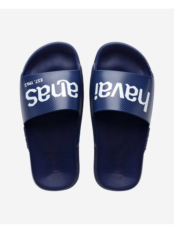Havaianas Slide Classic Logomania - NAVY BLUE