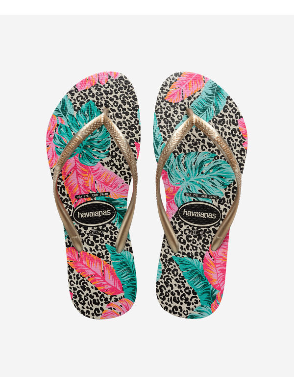 Havaianas Slim Animal Floral - BEIGE