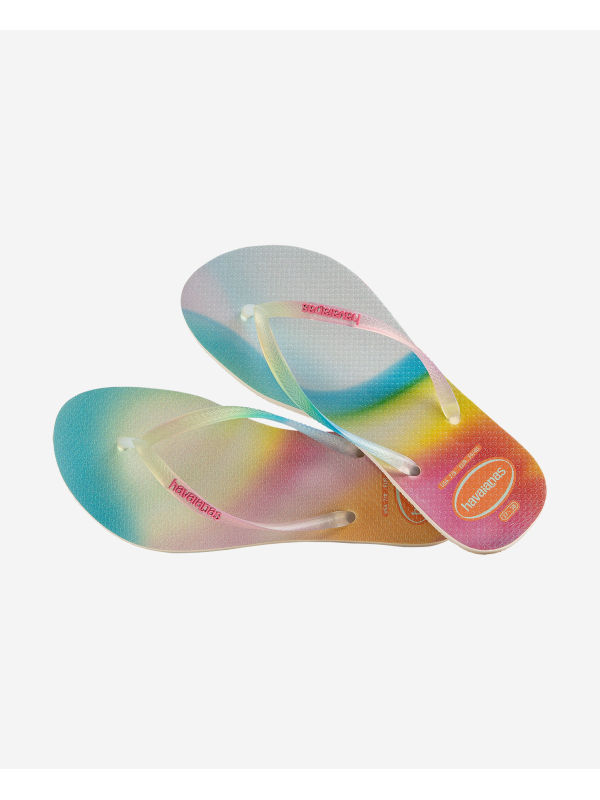 Havaianas Slim Metallic Rainbow - BEIGE