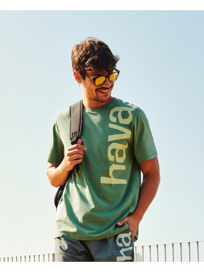 T-Shirt Havaianas New Logomania - OLIVE GREEN