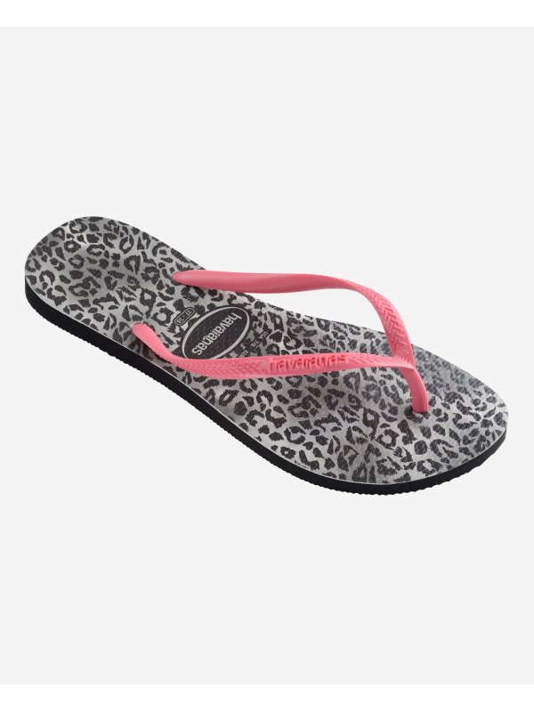 Havaianas Slim Leopard - BLACK