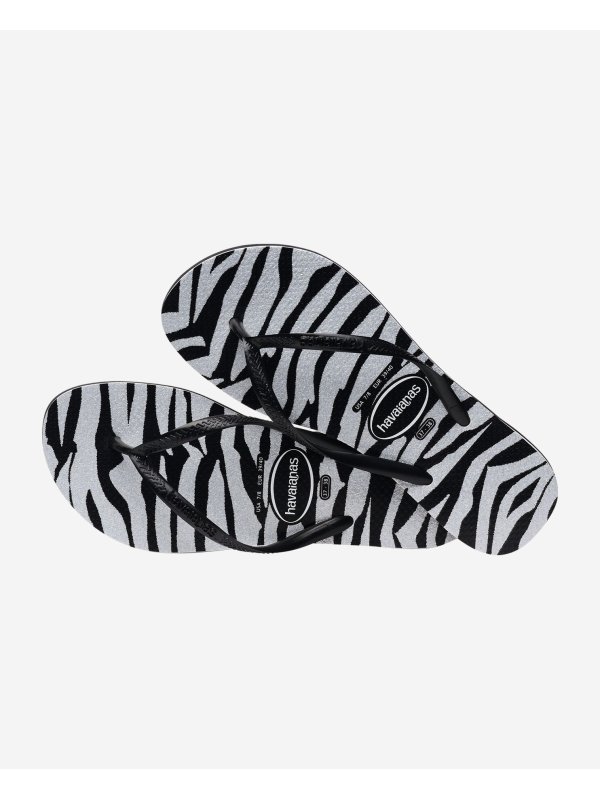 Havaianas Slim Animals Glitter - BLACK