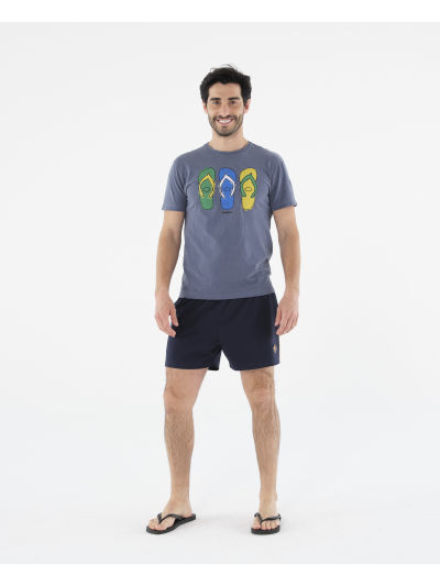 Havaianas T-Shirt Ff Collage - NAVY BLUE
