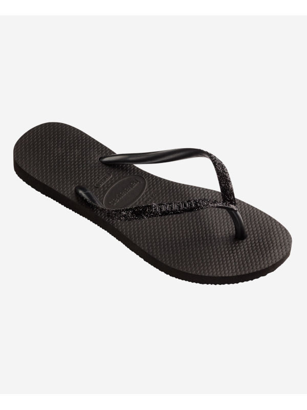 Havaianas Slim Glitter II - BLACK/DARK GREY