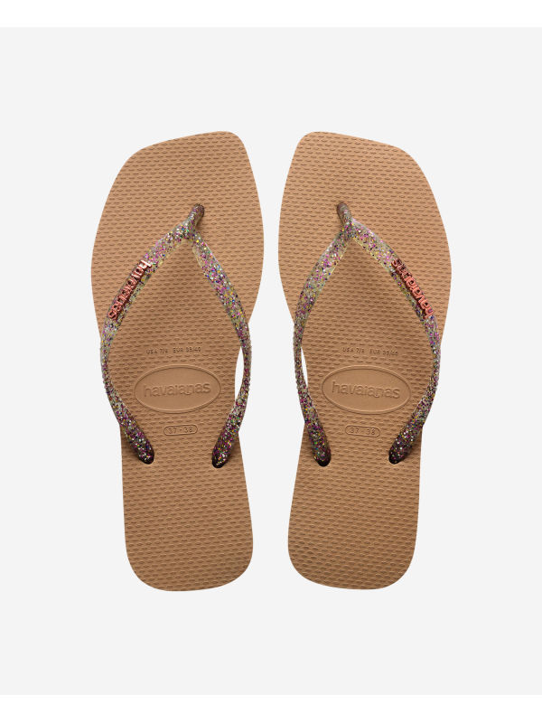 Havaianas Square Logo Metallic - ROSE GOLD
