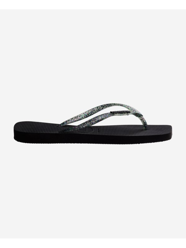 Havaianas Square Logo Metallic - BLACK