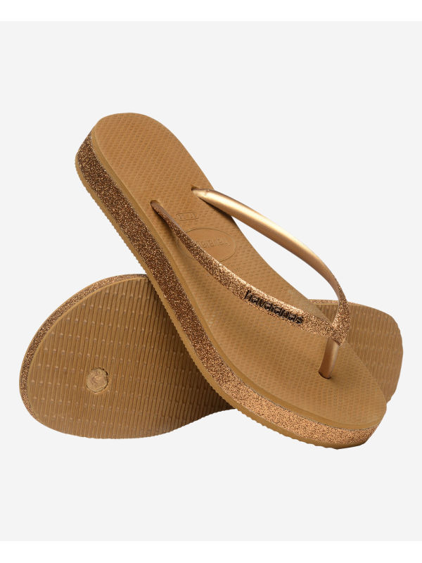 Havaianas Slim Flatform Sparkle - BRONZE